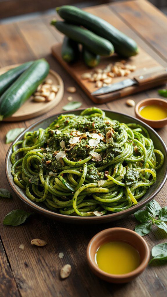 pasta alternative with pesto pasta alternative with pesto