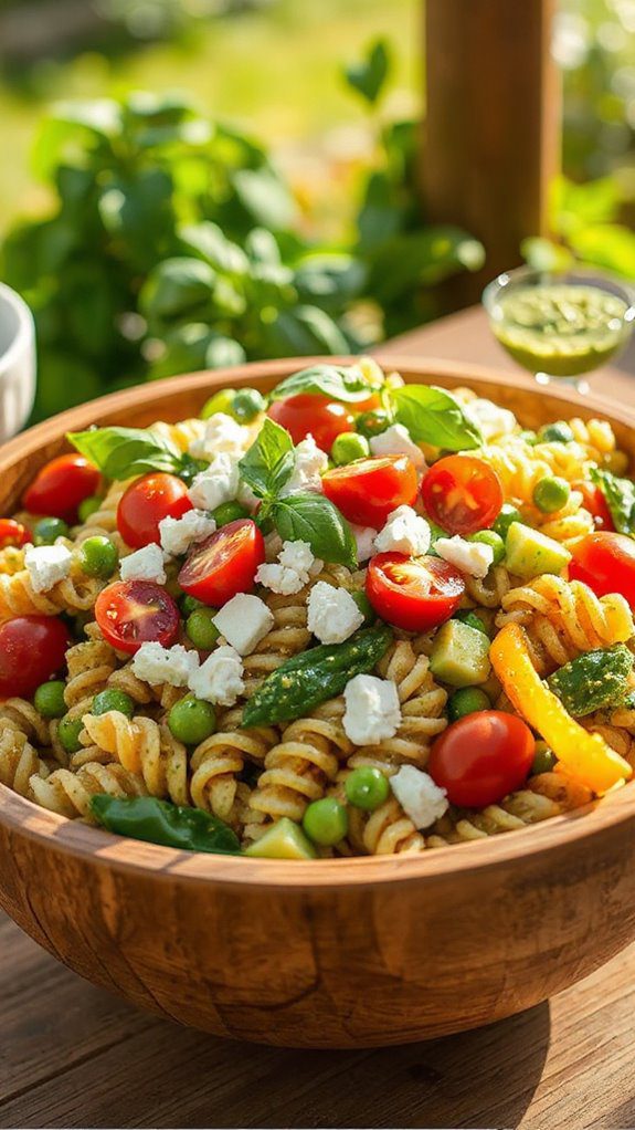 pasta salad with veggies