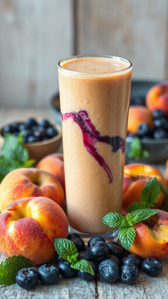 peach blueberry smoothie recipe