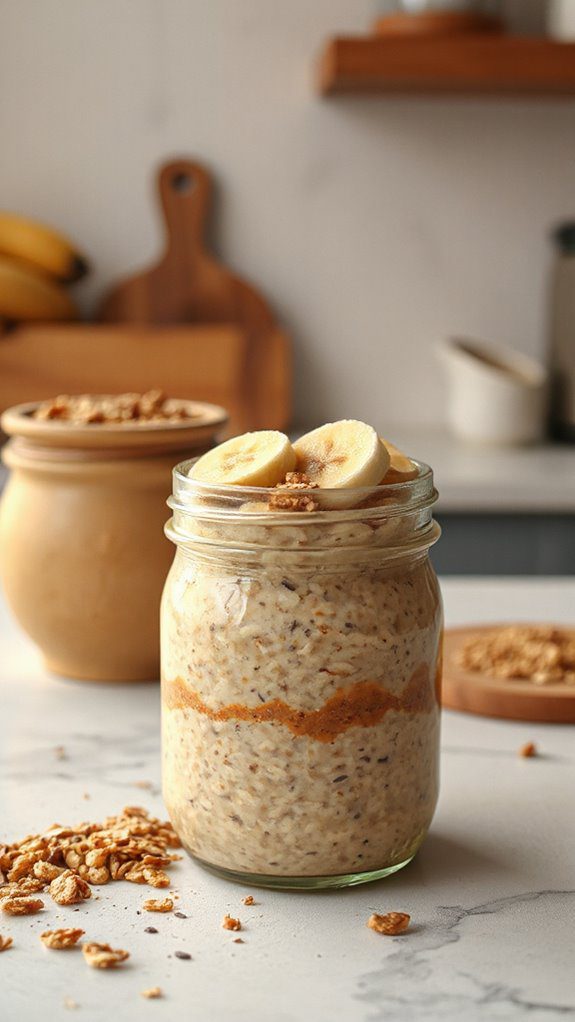 peanut butter banana oats