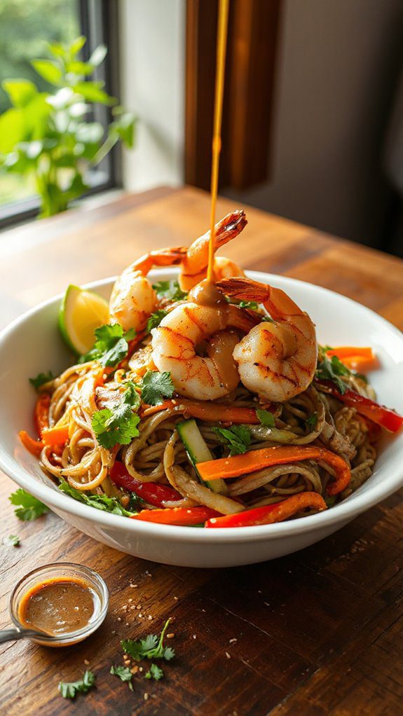 peanut sauce noodle salad