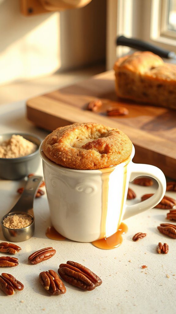 pecan pie in mug