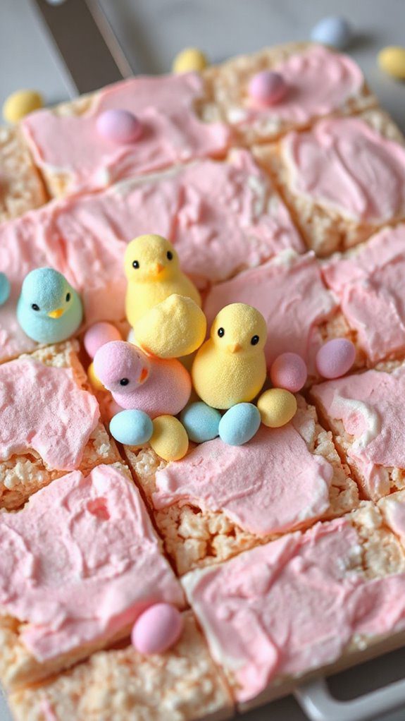 peeps infused crispy dessert bars