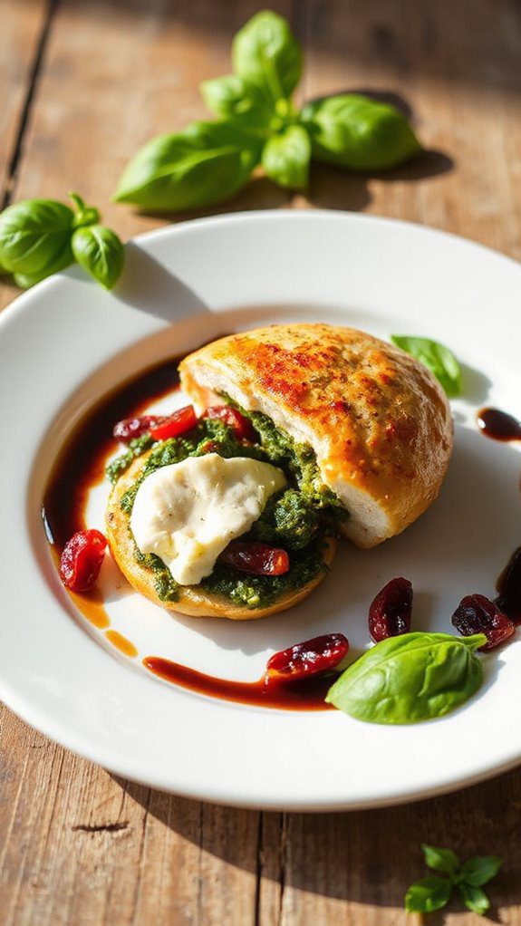 pesto goat cheese chicken