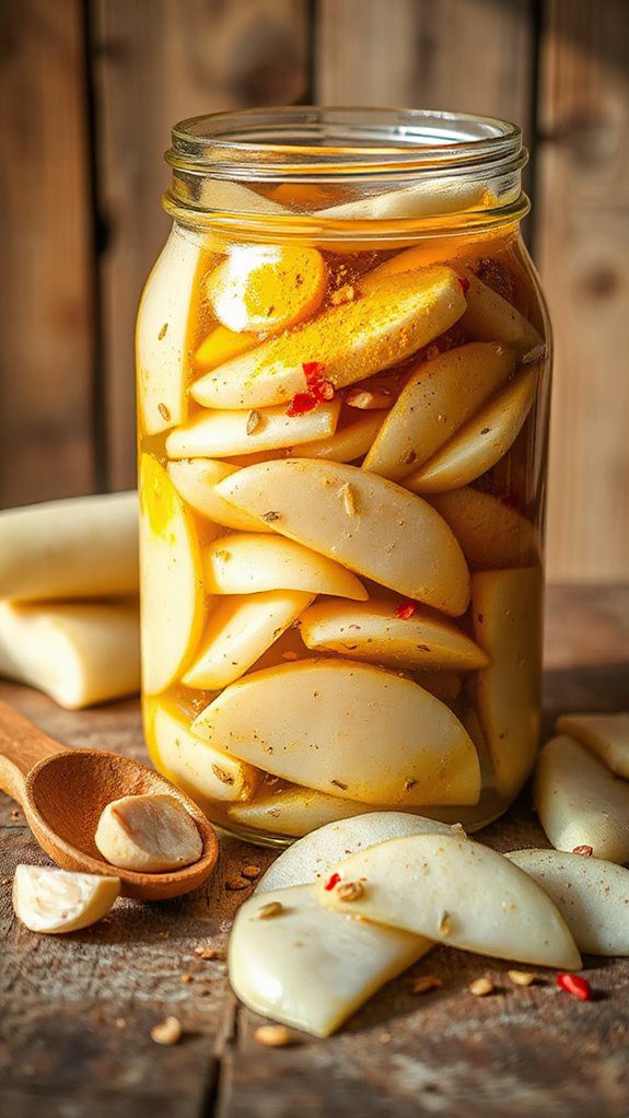 pickled turnips with mustard