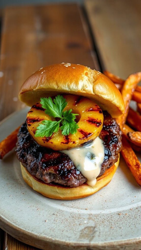 pineapple infused teriyaki burger pineapple infused teriyaki burger