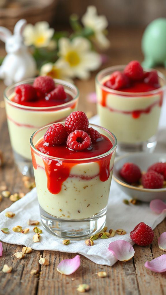 pistachio rose panna cotta pistachio rose panna cotta