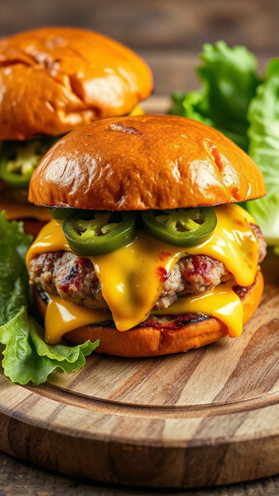 pork burgers with cheese pork burgers with cheese