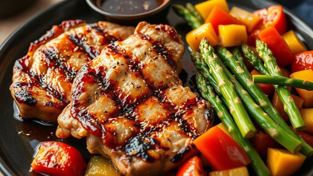 pork chops with sauce