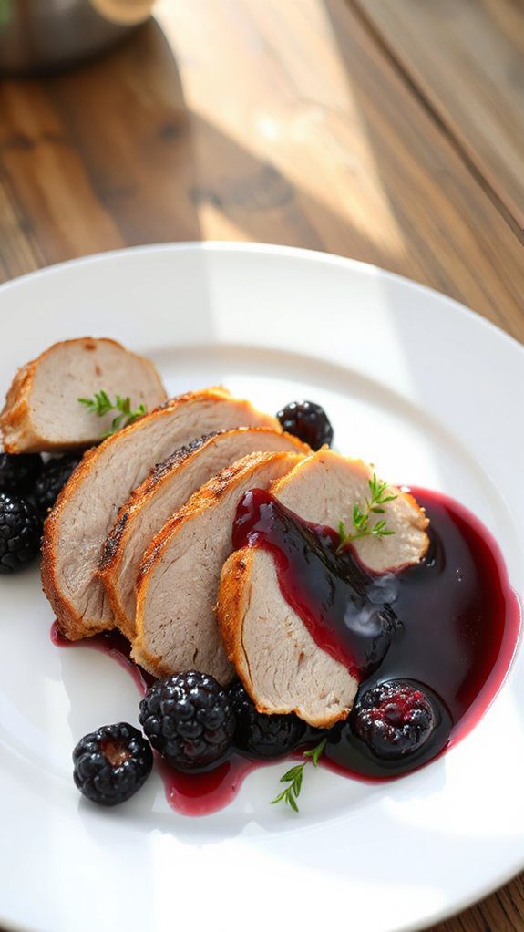pork tenderloin with blackberry sauce pork tenderloin with blackberry sauce