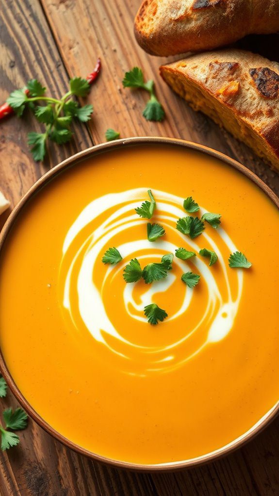 pumpkin soup with coconut