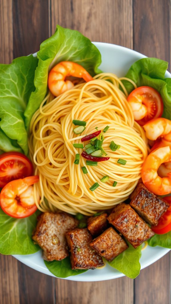 quang style noodles dish