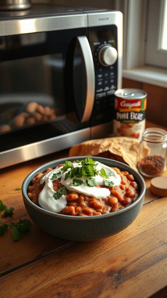 quick and easy refried beans