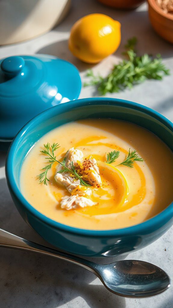 quick lemon chicken soup