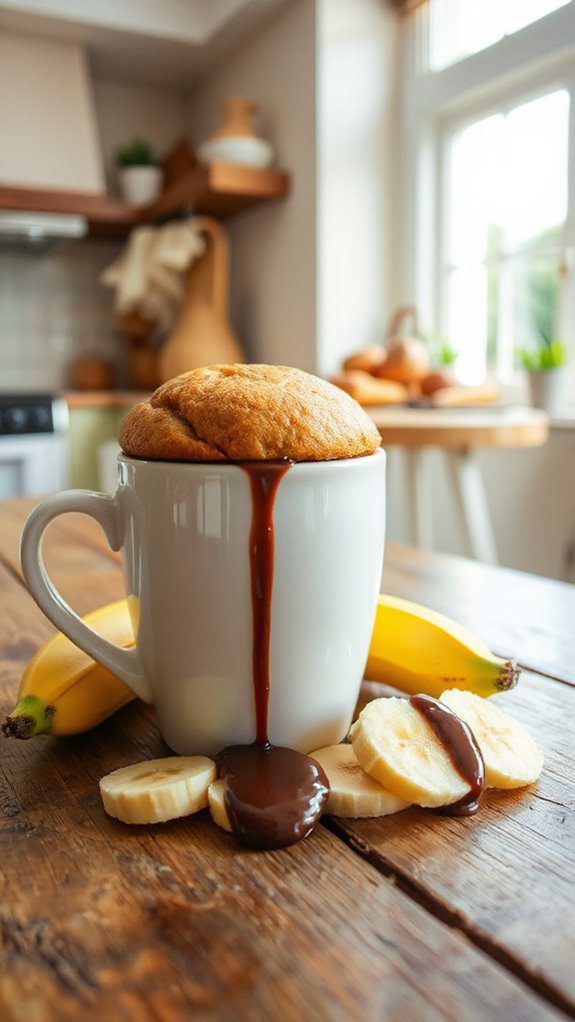 quick microwave banana cake