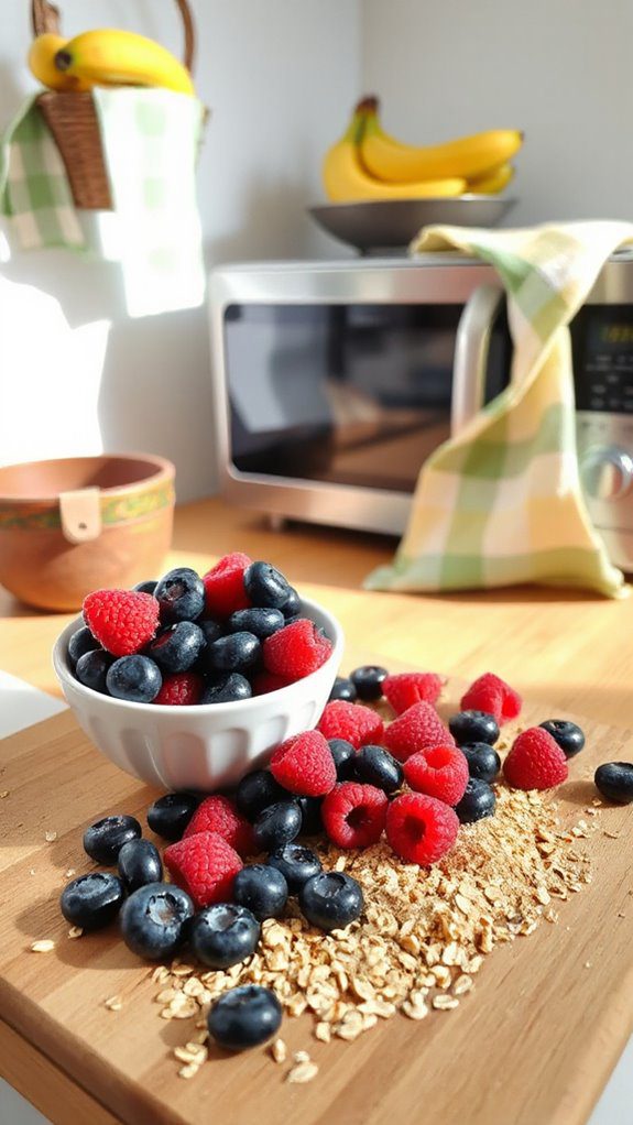 quick microwave fruit dessert