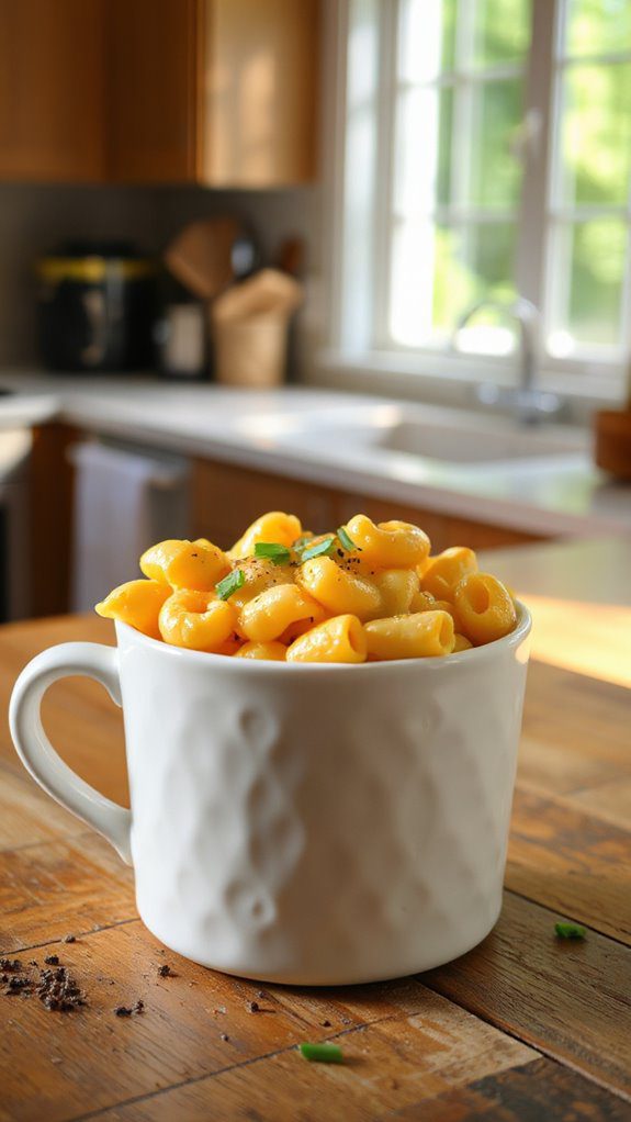 quick microwave mac and cheese