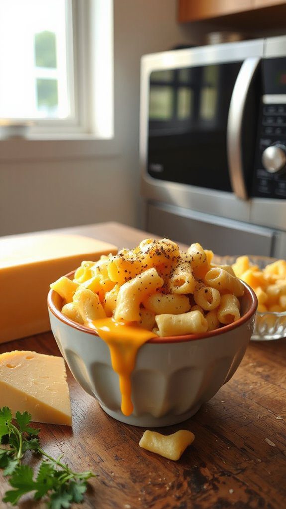 quick microwave mac and cheese