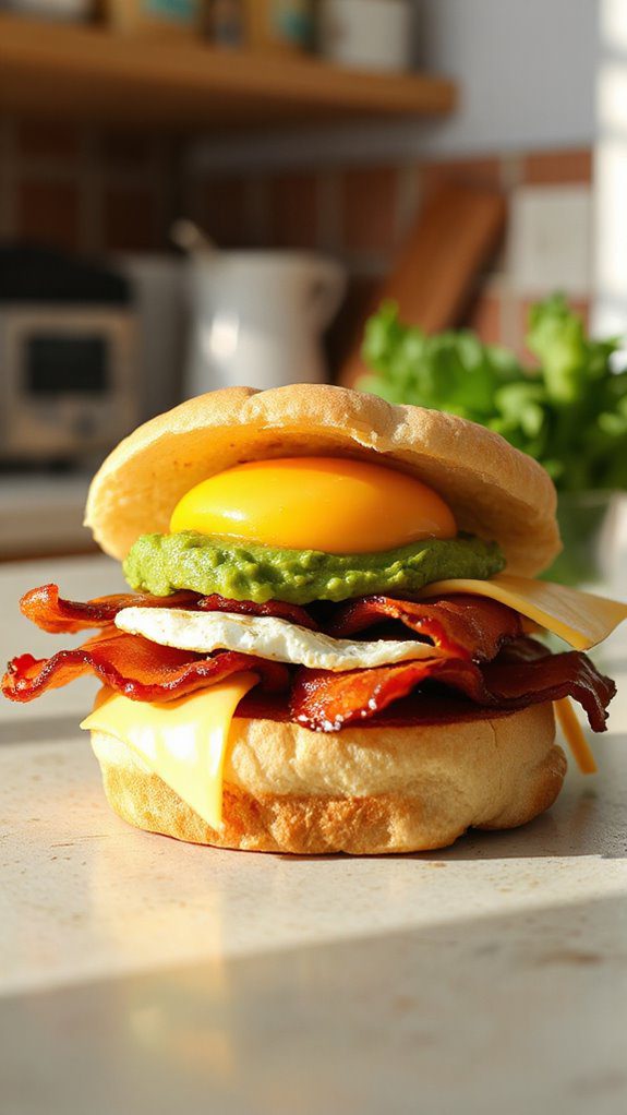 quick microwave sandwich breakfast