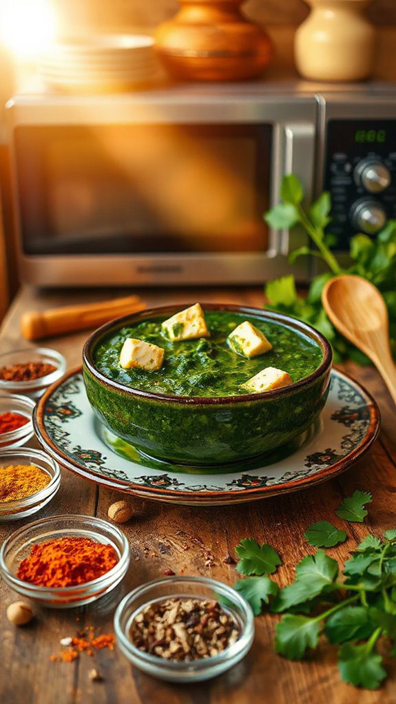 quick microwave spinach curry quick microwave spinach curry