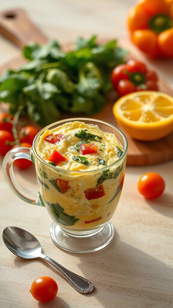 quick microwave veggie omelette quick microwave veggie omelette