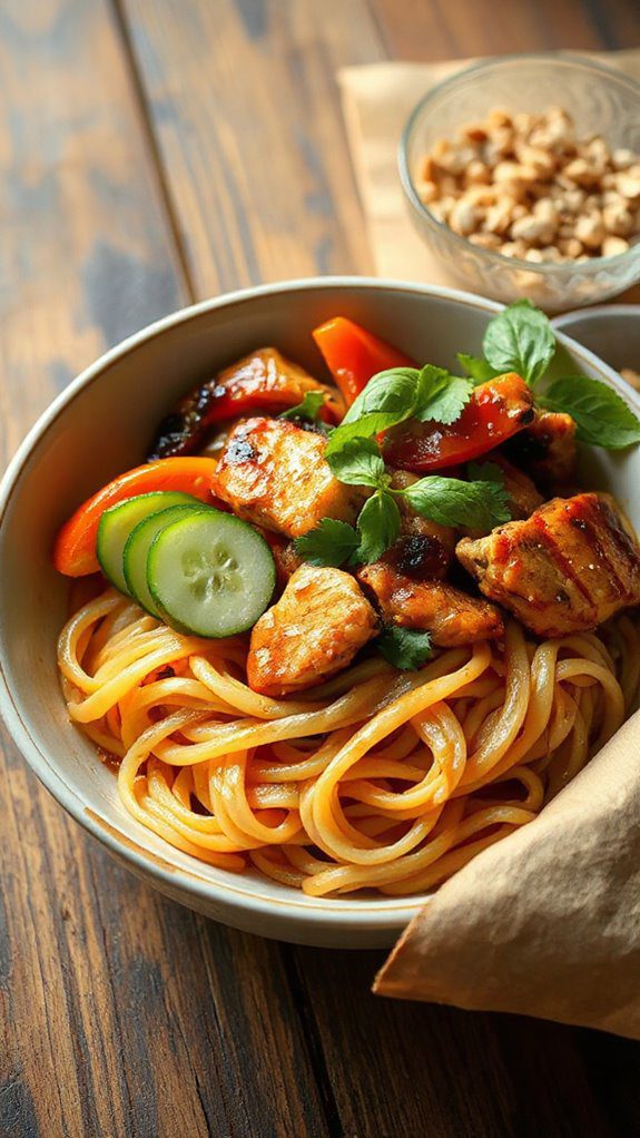 quick thai noodle dish quick thai noodle dish