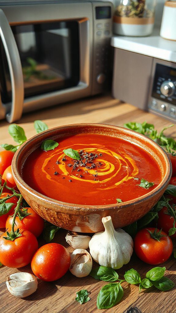 quick tomato basil soup