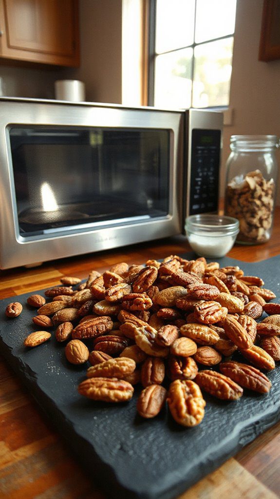 quickly roast mixed nuts