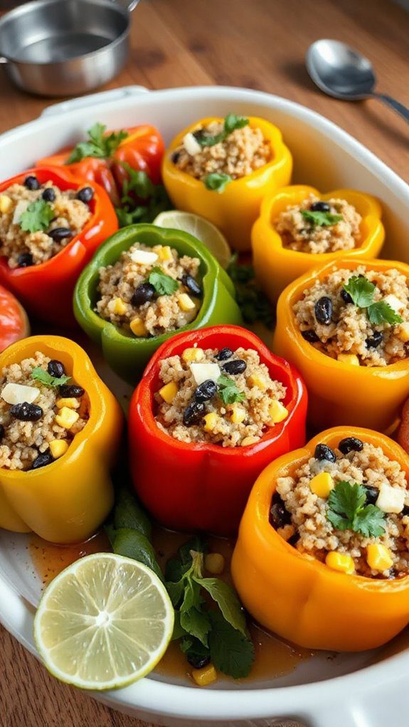 quinoa filled bell peppers recipe