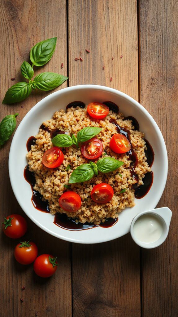 quinoa with tomato basil