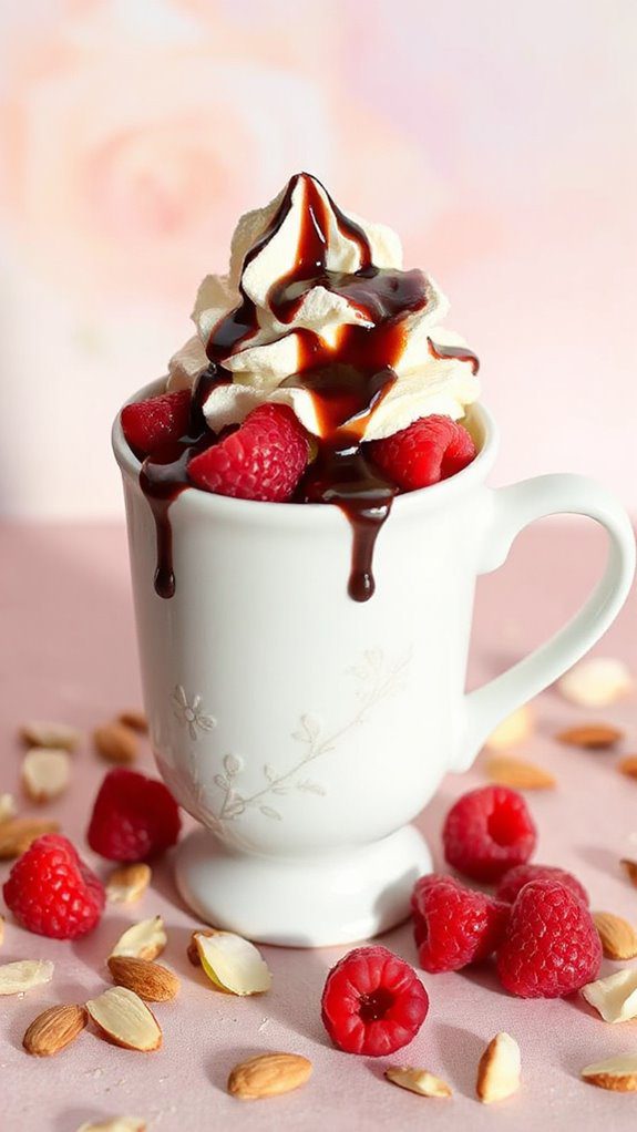 raspberry almond flavored dessert