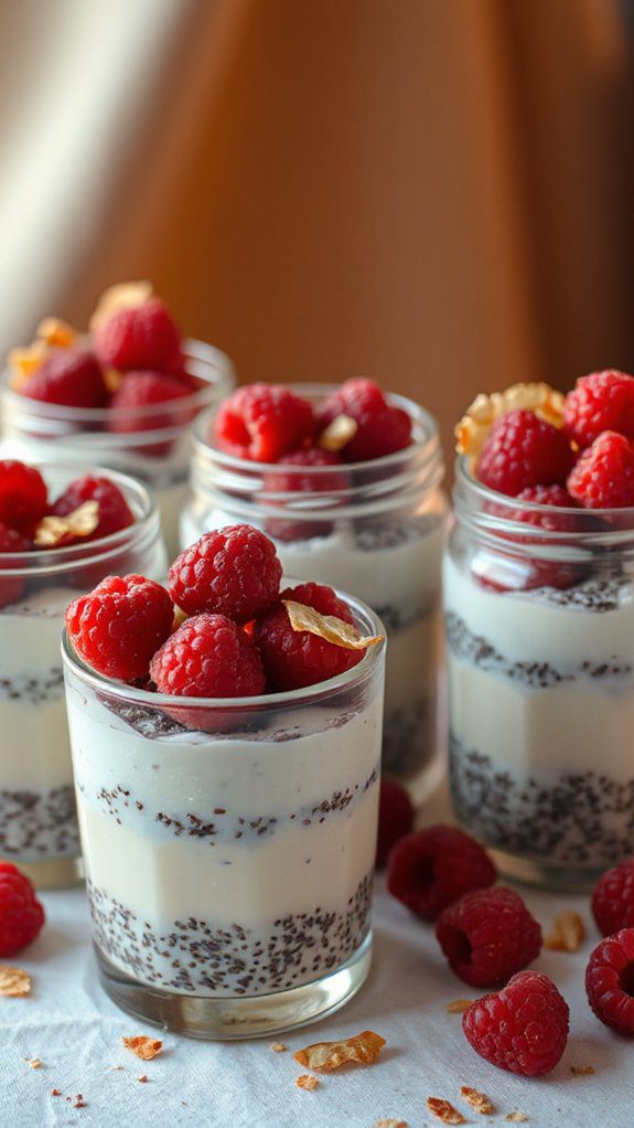 raspberry coconut chia pudding raspberry coconut chia pudding