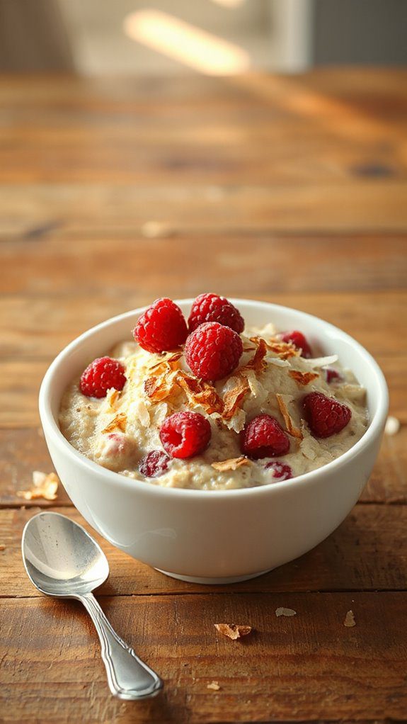 raspberry coconut oatmeal recipe