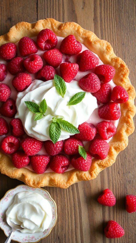 raspberry filled creamy dessert raspberry filled creamy dessert