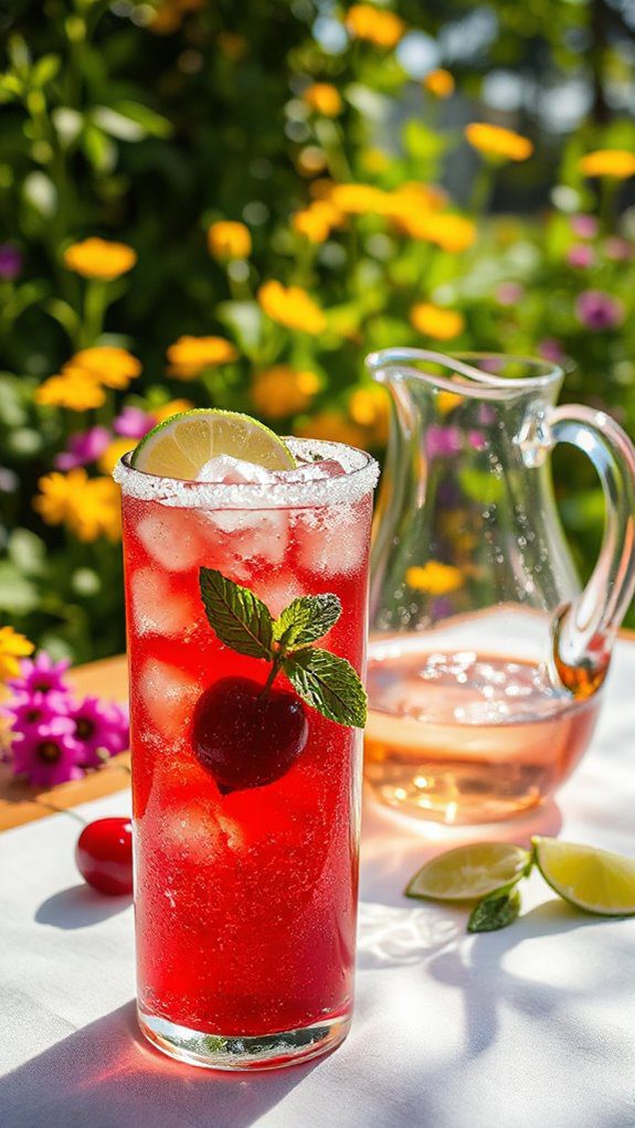 refreshing cherry lime drink refreshing cherry lime drink