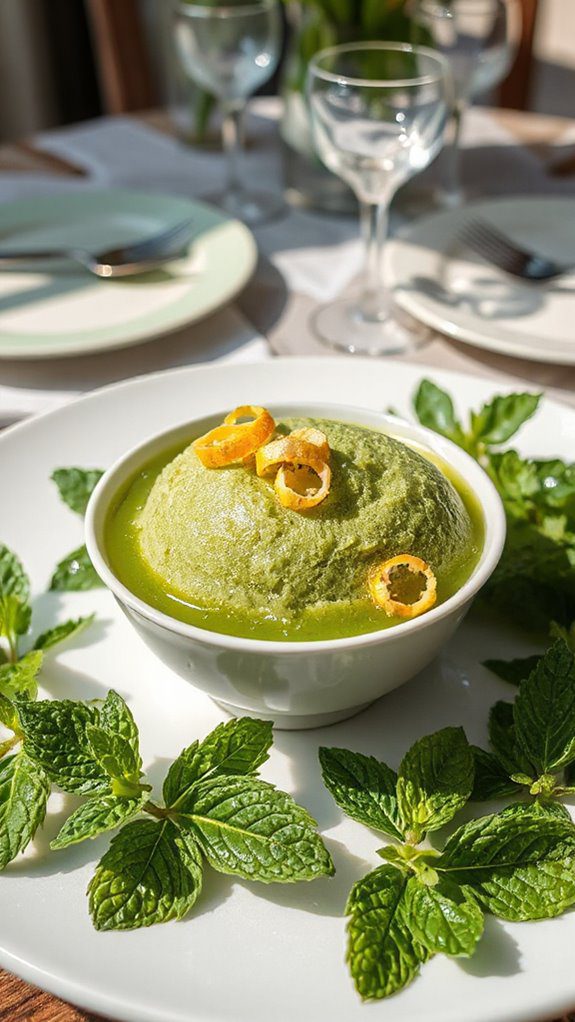 refreshing citrus flavored dessert