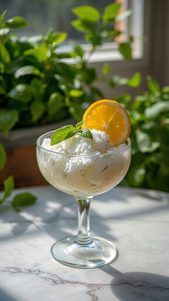 refreshing citrusy frozen dessert