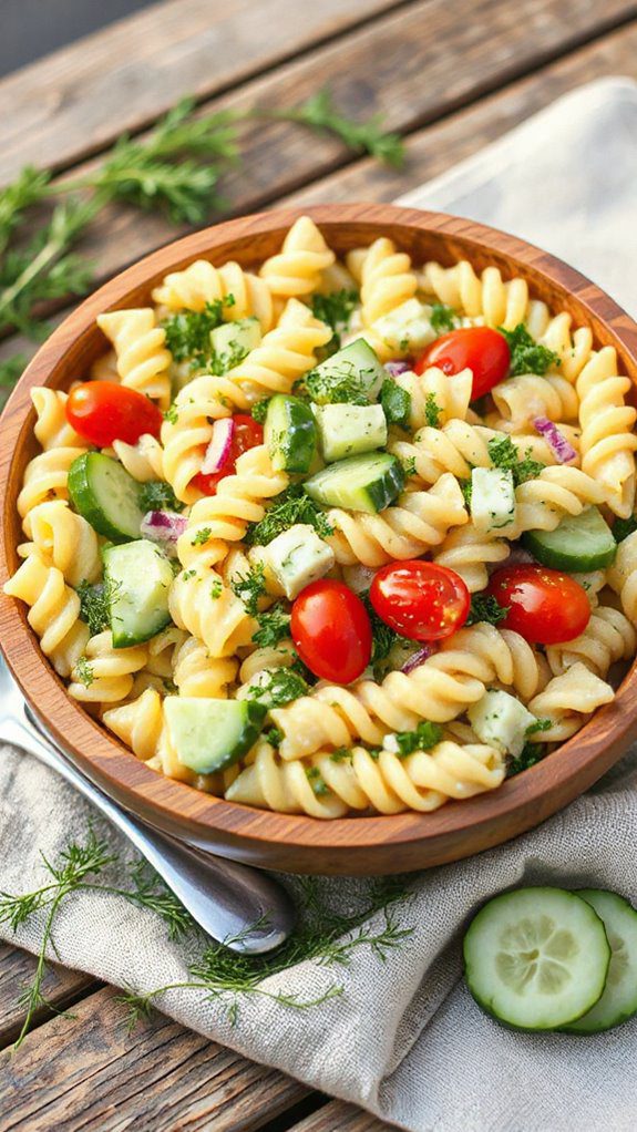 refreshing cucumber dill salad