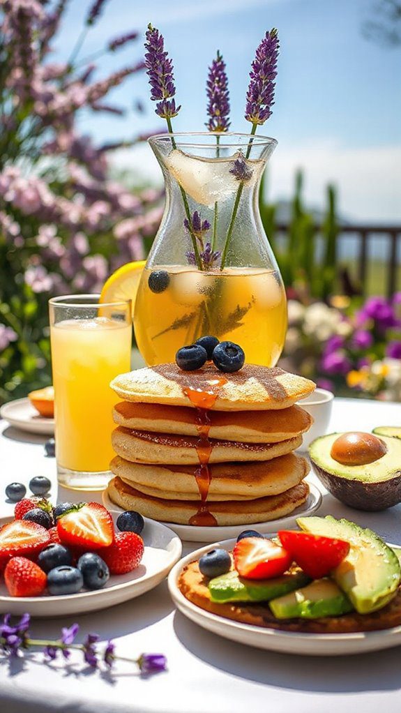 refreshing floral citrus drink