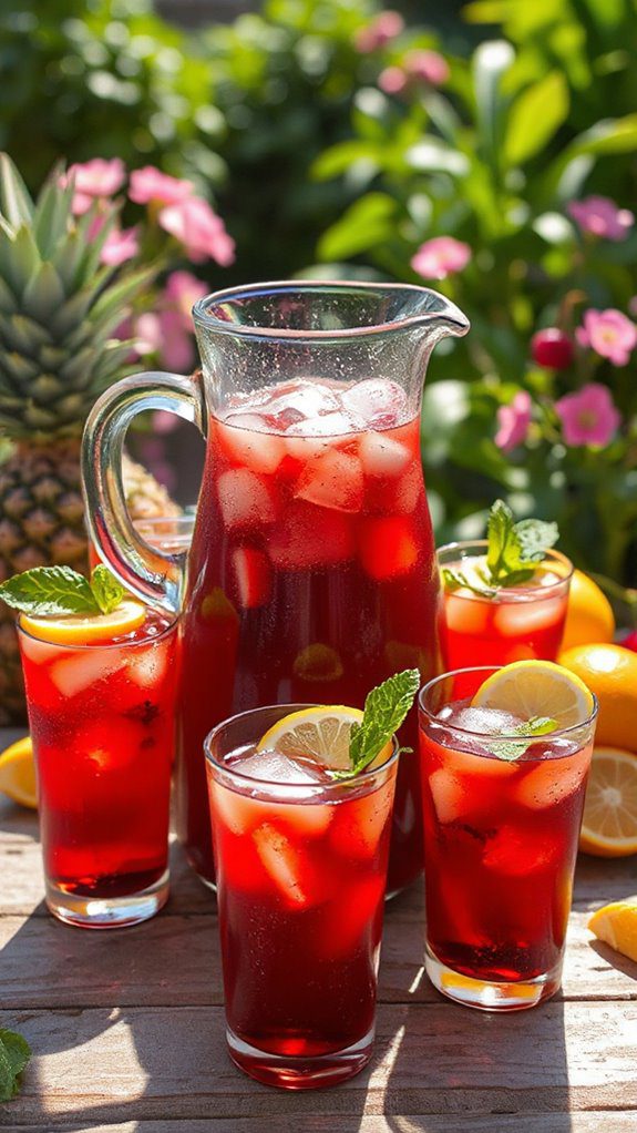 refreshing hibiscus iced tea refreshing hibiscus iced tea