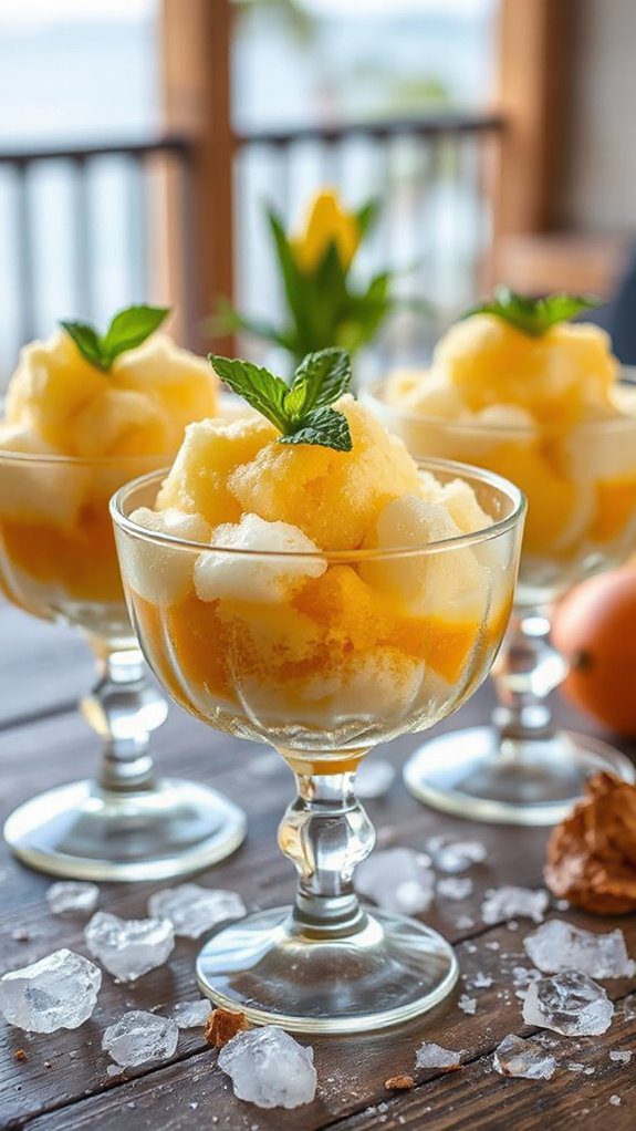 refreshing mango coconut dessert