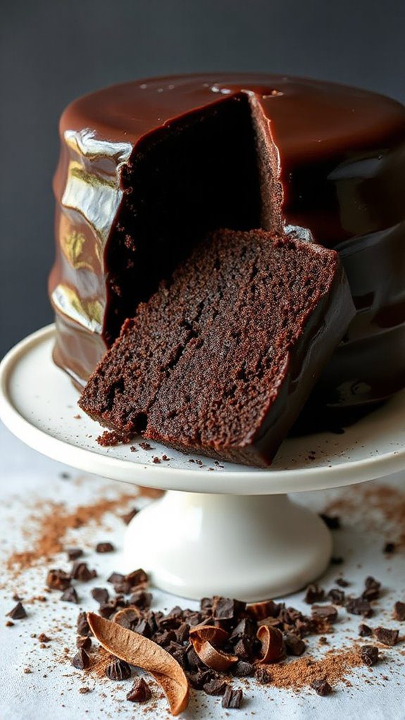 rich decadent chocolate dessert