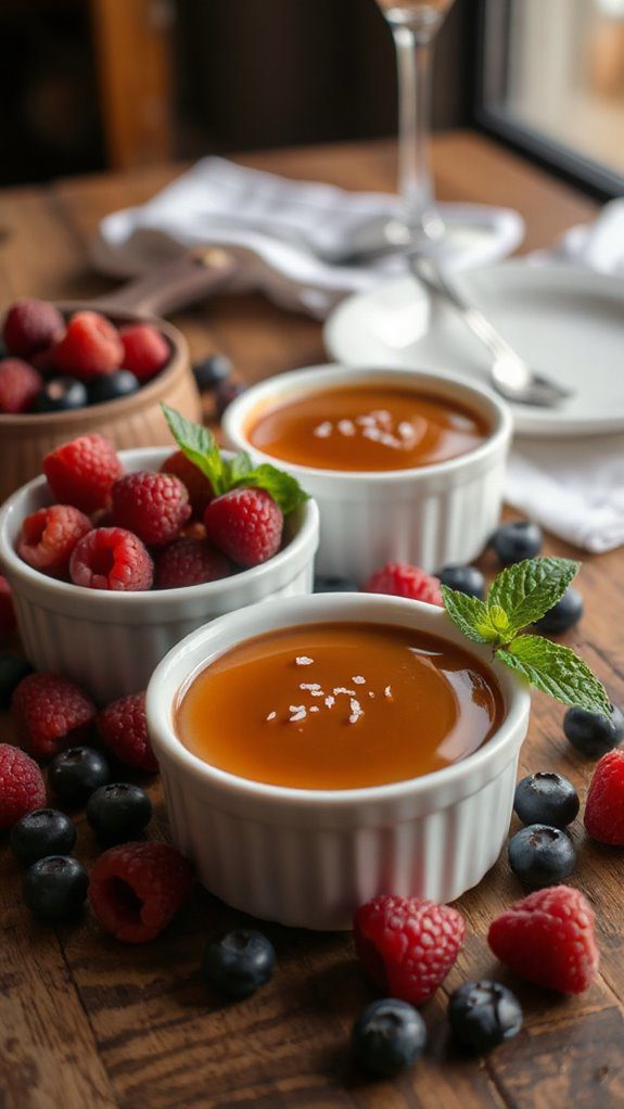 rich salted caramel dessert