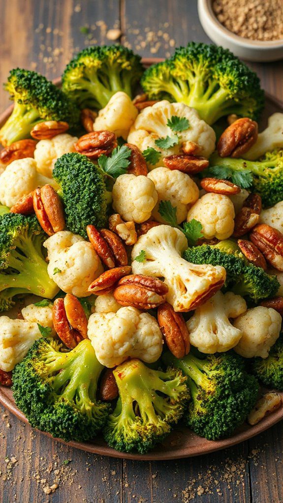 roasted broccoli with cauliflower roasted broccoli with cauliflower