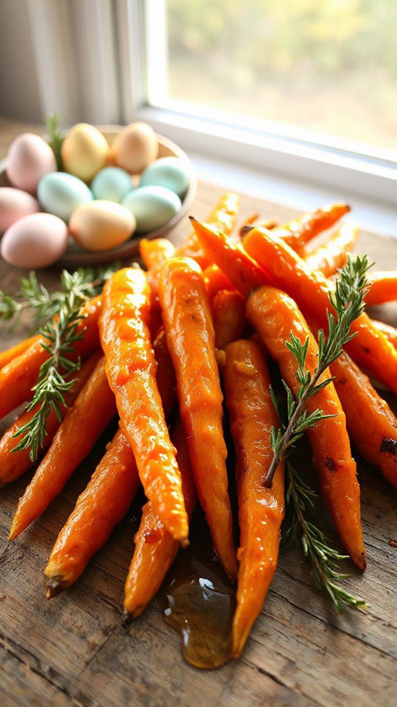 roasted carrots with honey mustard