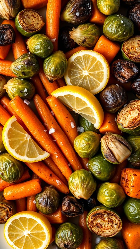 roasted garlic lemon vegetables roasted garlic lemon vegetables