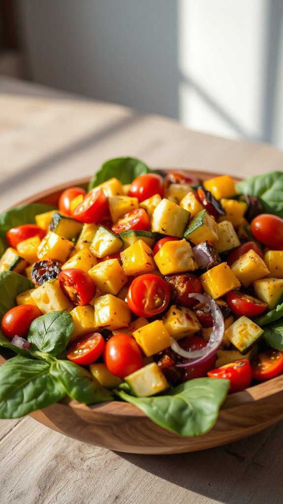 roasted vegetable mixed salad roasted vegetable mixed salad