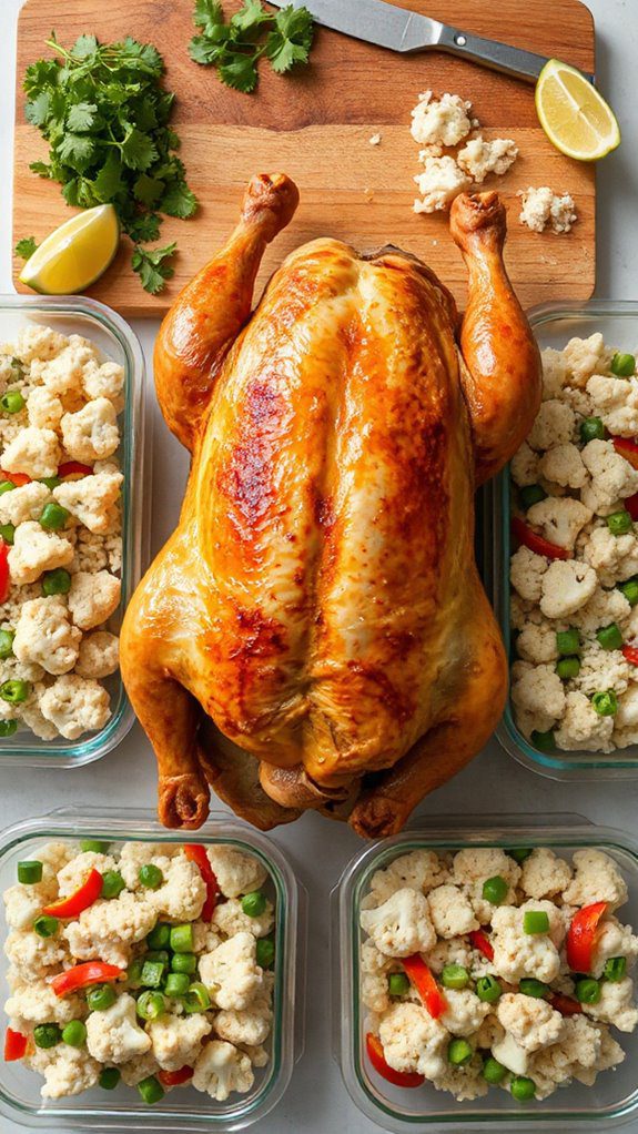 rotisserie chicken cauliflower rice