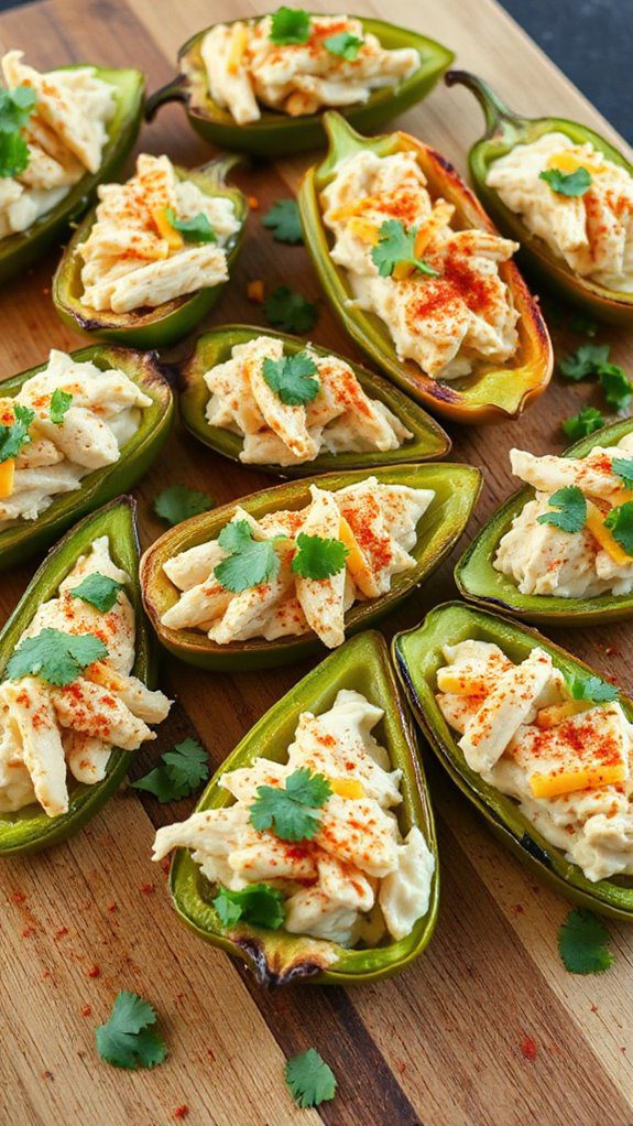 rotisserie chicken filled jalape os rotisserie chicken filled jalape os