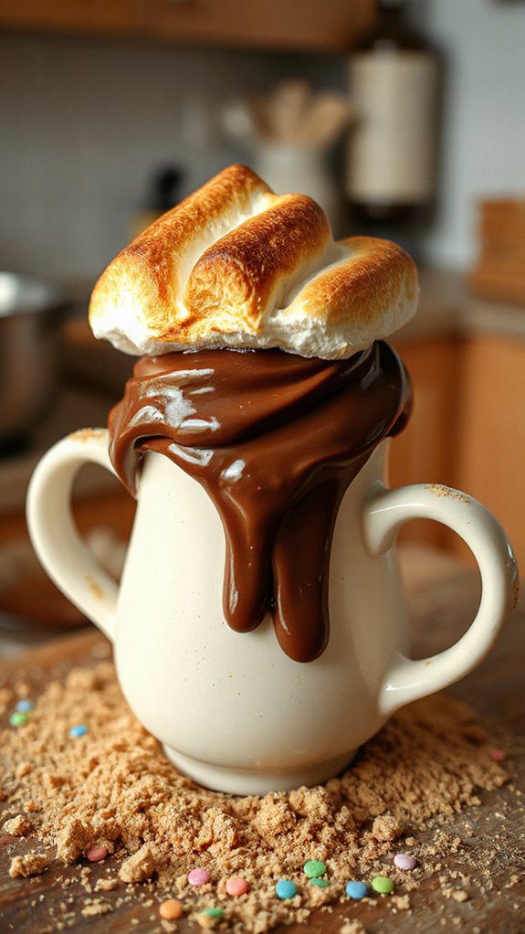 s mores dessert in mug